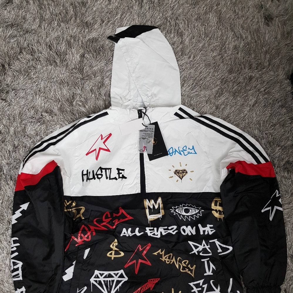 🔥⚡🔥Men Windbreaker Hustle Brand New 2018